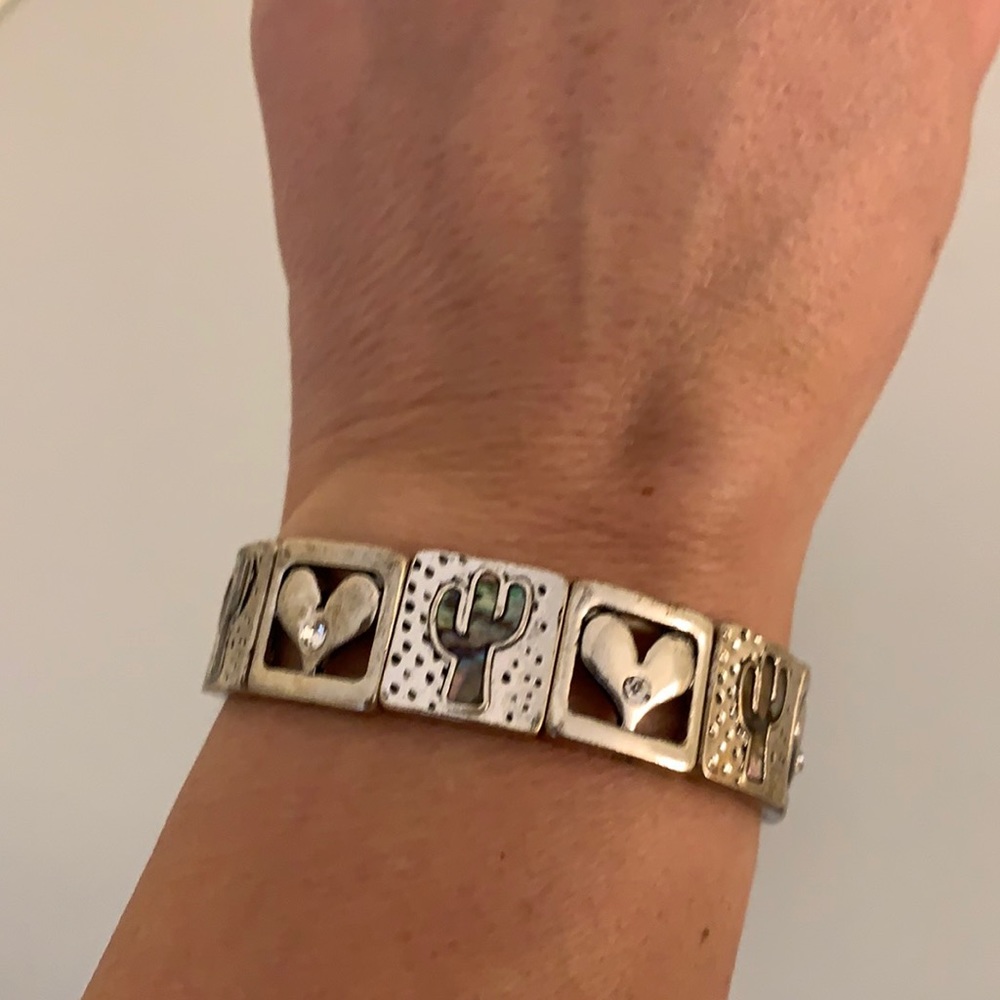 Heart & Cactus Stretch Bracelet
